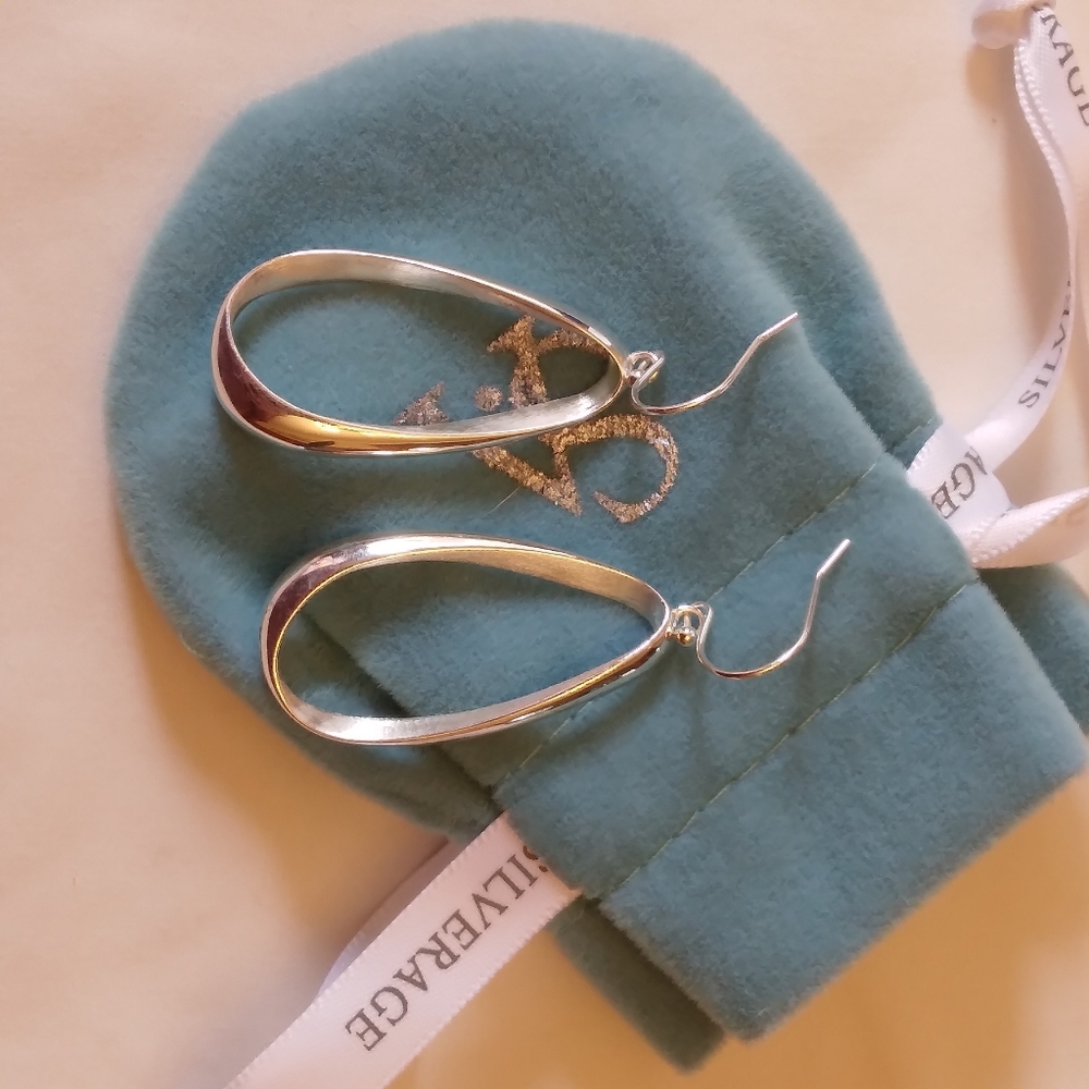 Sterling Silver Oval Hoops